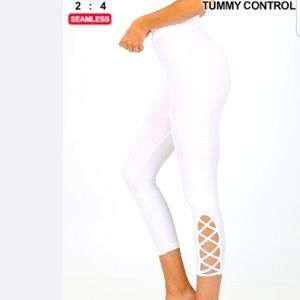High Waist Tummy-Control Capri Leggings